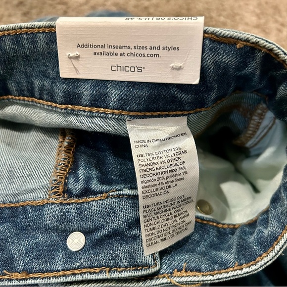 Chico’s Fernanda Indigo Jeans, NWT - Picture 10 of 15